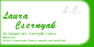 laura csernyak business card