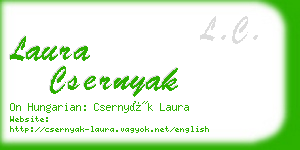 laura csernyak business card